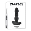 Playboy Trust The Thrust Thrusting Vibrating Anal Plug Black by Playboy