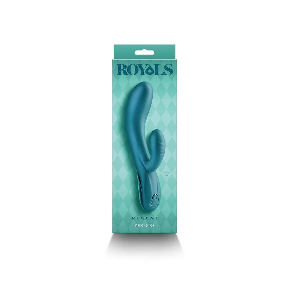 Royals Regent Rabbit Vibrator Metallic Green by NS Novelties