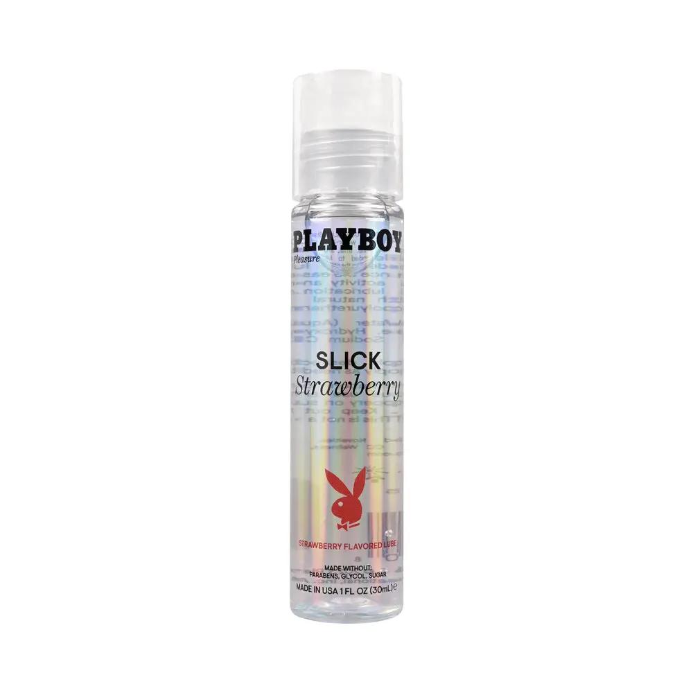 Playboy Slick Flavored Water-Based Lubricant Strawberry 1 oz. by Playboy