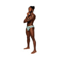 Male Power Sheer Prints Sheer Thong Flamingo S/M by Male Power