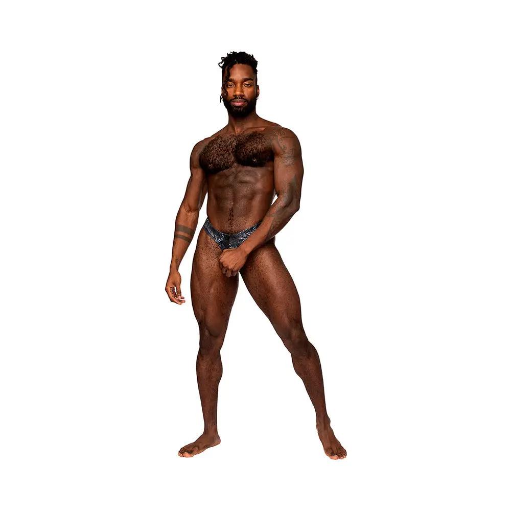 Male Power S'naked Power Sock Black/Blue S/M by Male Power