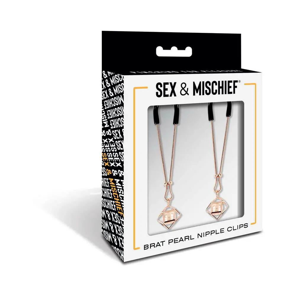 Sportsheets Sex & Mischief Brat Pearl Nipple Jewelry by Sportsheets