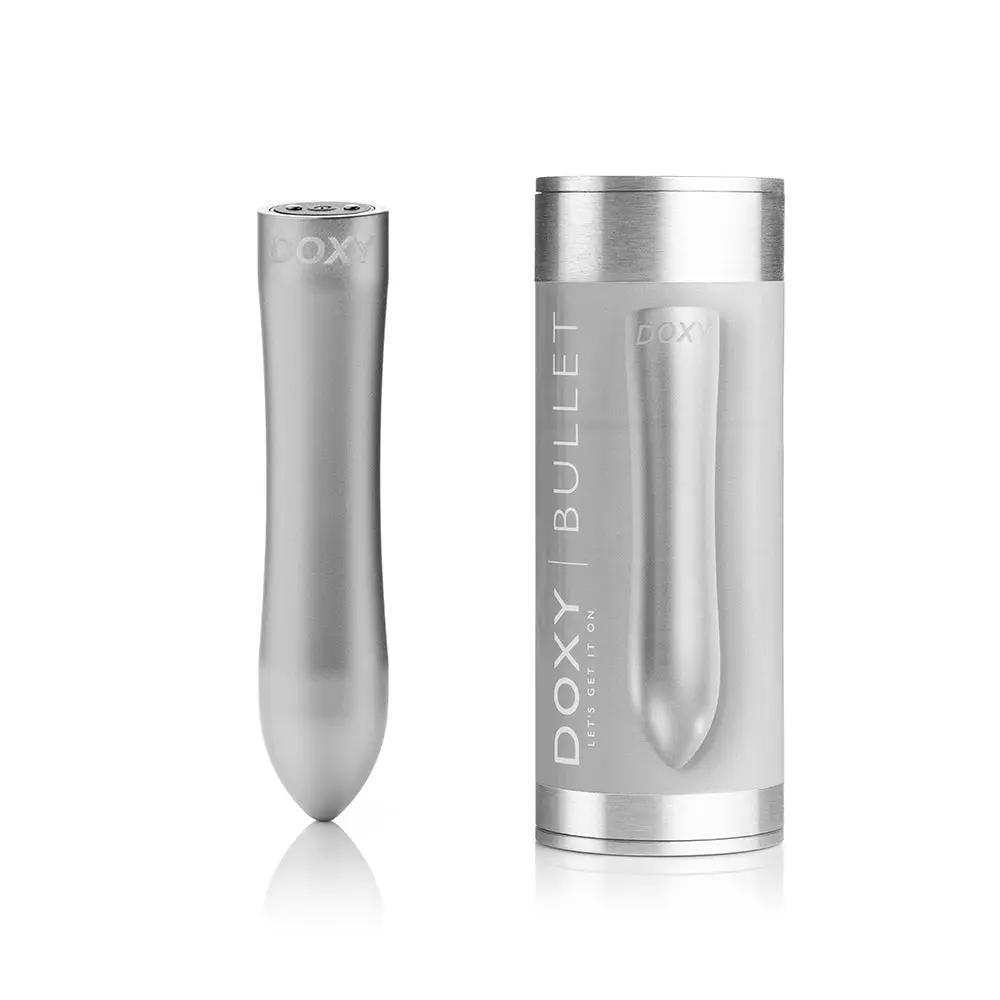 Doxy Bullet Rechargeable Vibrator Silver by Doxy