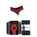 SpareParts Tomboi Nylon Briefs Harness Red/Black Size XL by SpareParts