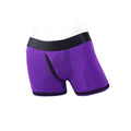 SpareParts Tomboii Nylon Boxer Briefs Harness Purple/Black Size XS by SpareParts