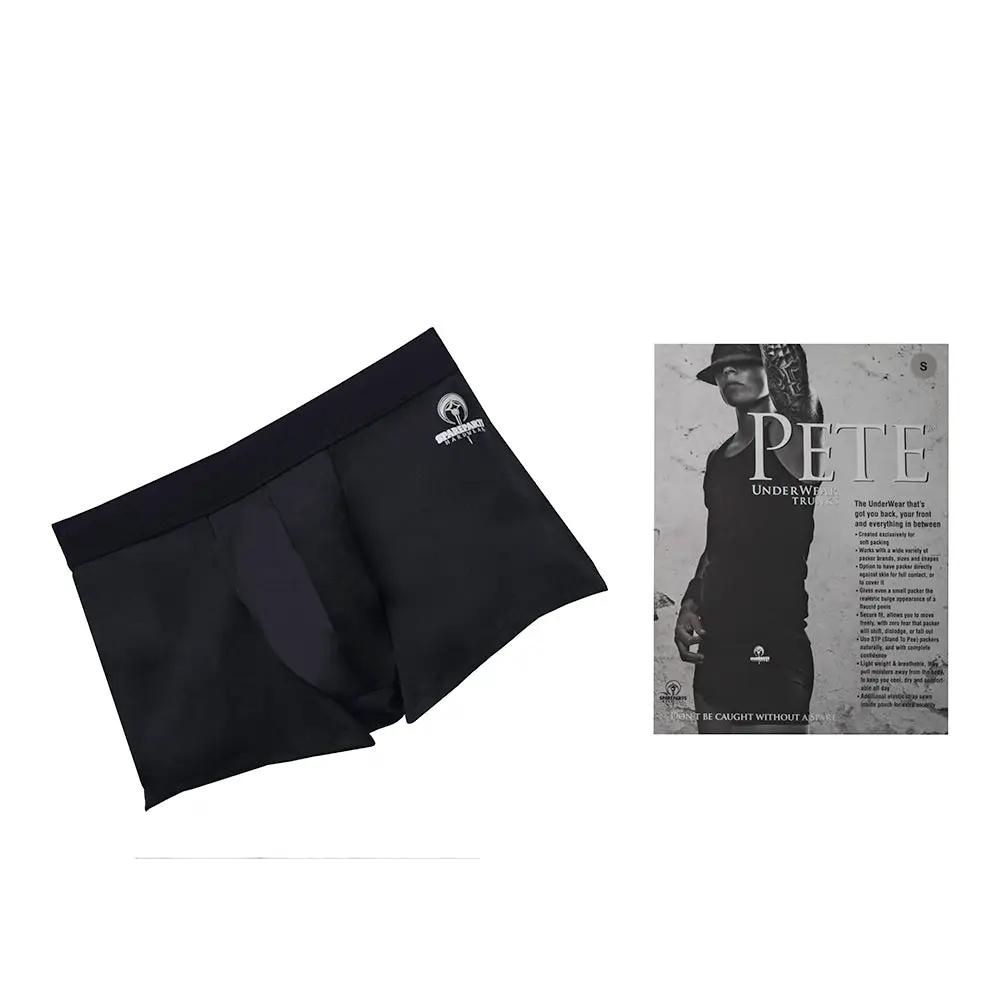 SpareParts Pete Trunks Nylon Packing Underwear Black Size XL by SpareParts