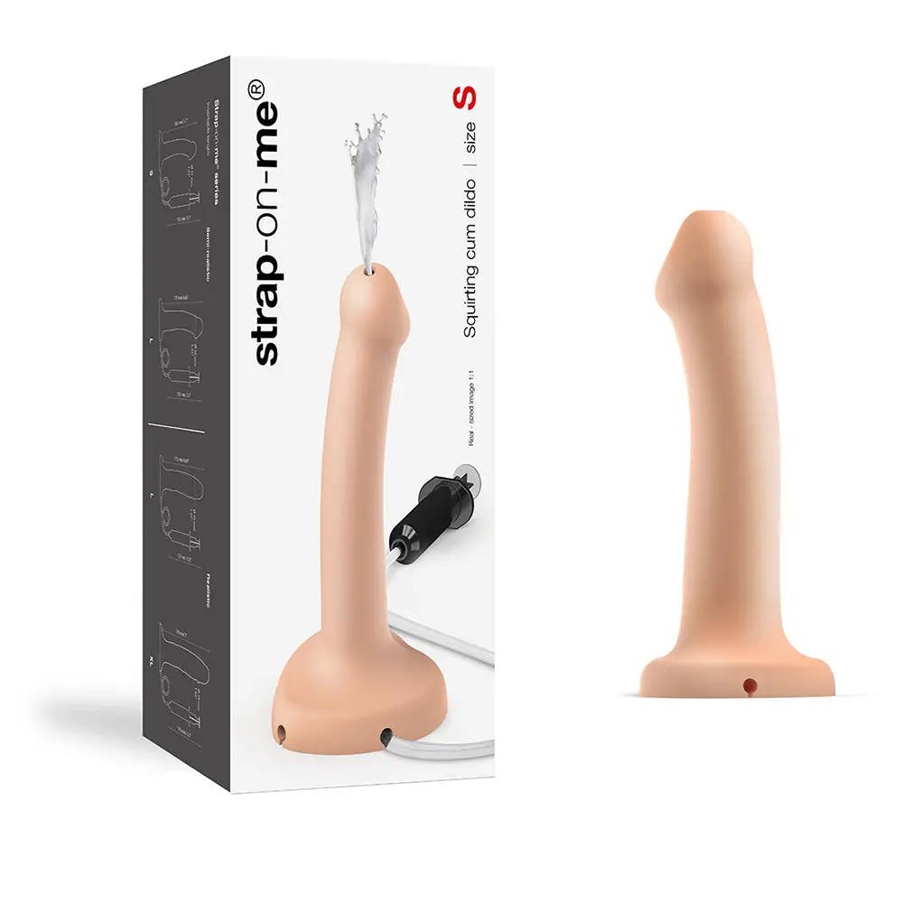 Strap-On-Me Squirting Cum Dildo Vanilla Small (fluid not included) by Lovely Planet
