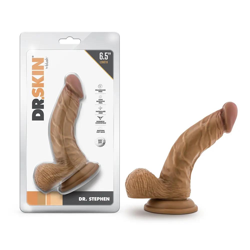 Dr. Skin Dr. Stephen 6.5 in. Dildo with Balls Tan by Blush