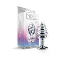 Nixie Ribbed Metal Butt Plug Honey Dipper Medium by Global Novelties