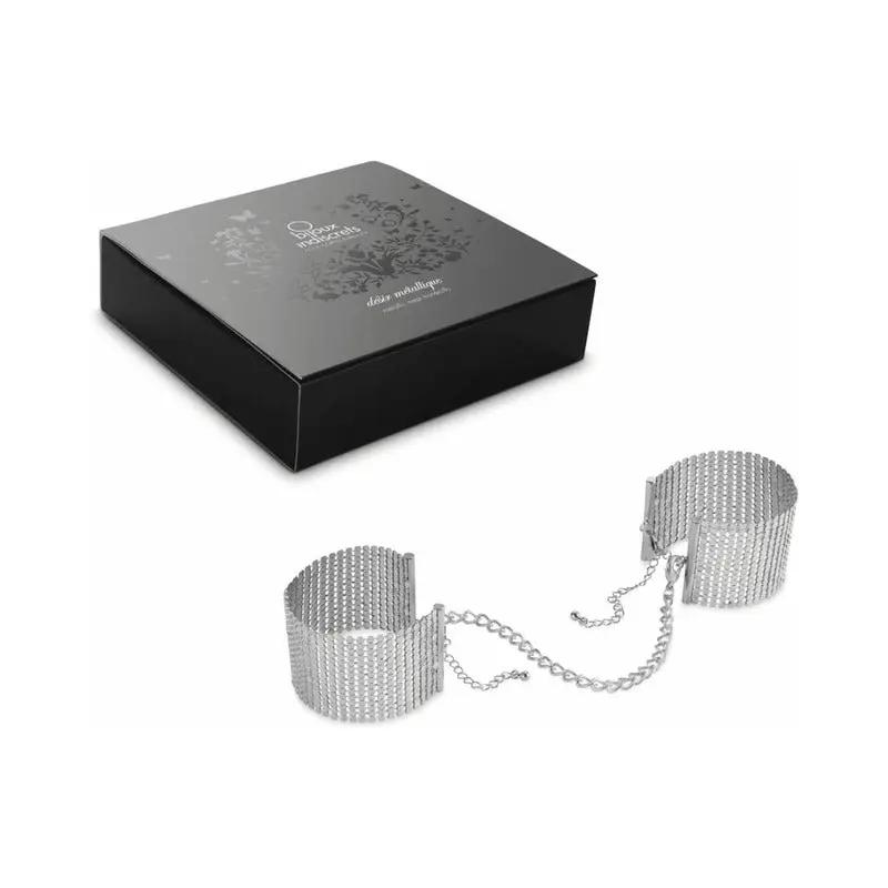 Bijoux Indiscrets Desir Metallique Mesh Handcuffs Silver by Bijoux Indiscrets