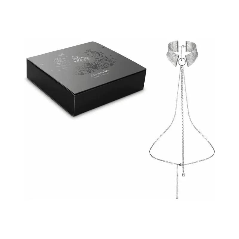Bijoux Indiscrets Desir Metallique Mesh Collar Silver by Bijoux Indiscrets