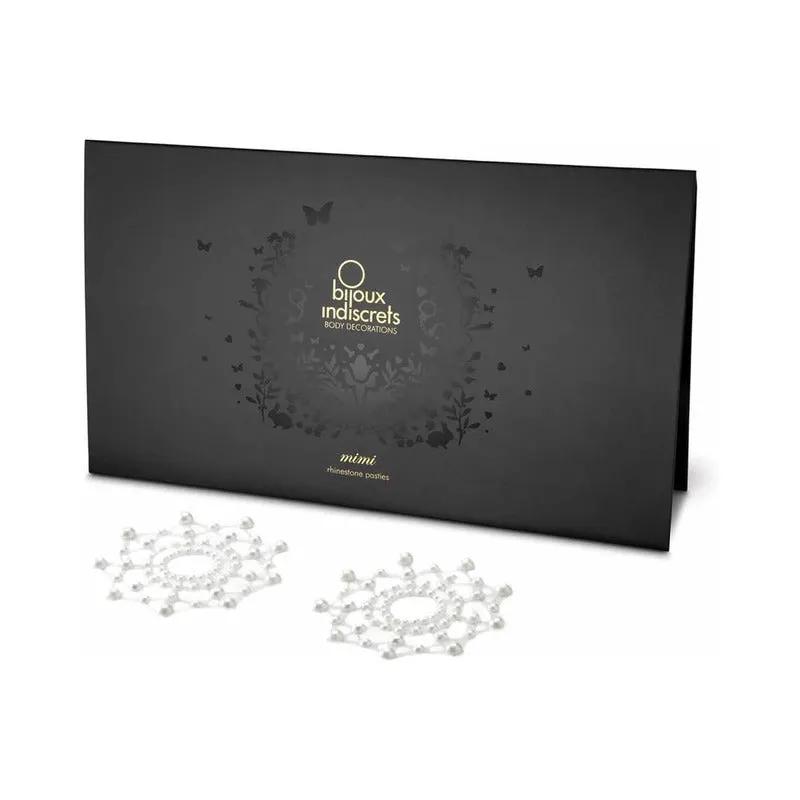 Bijoux Indiscrets Mimi Rhinestone Pasties Circles Pearl by Bijoux Indiscrets