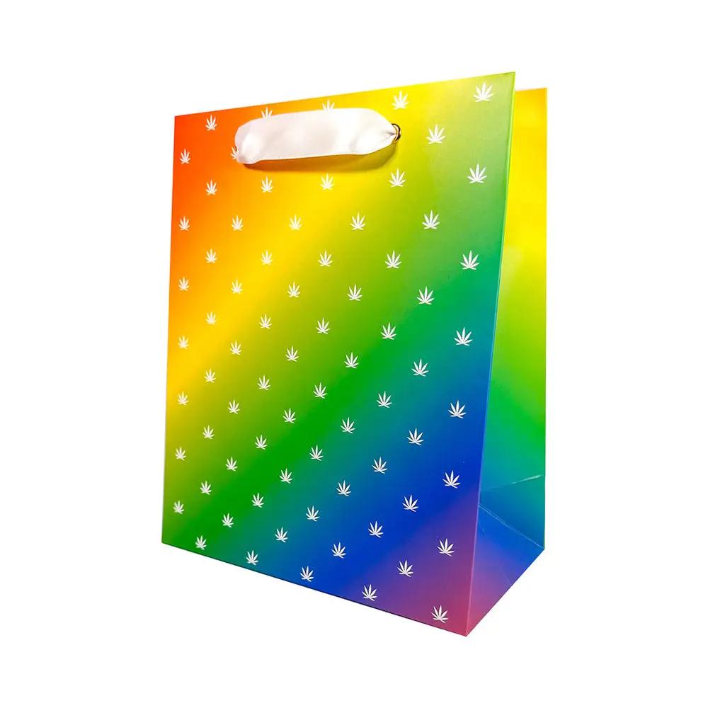 Rainbow Potleaf Gift Bag by KushKards