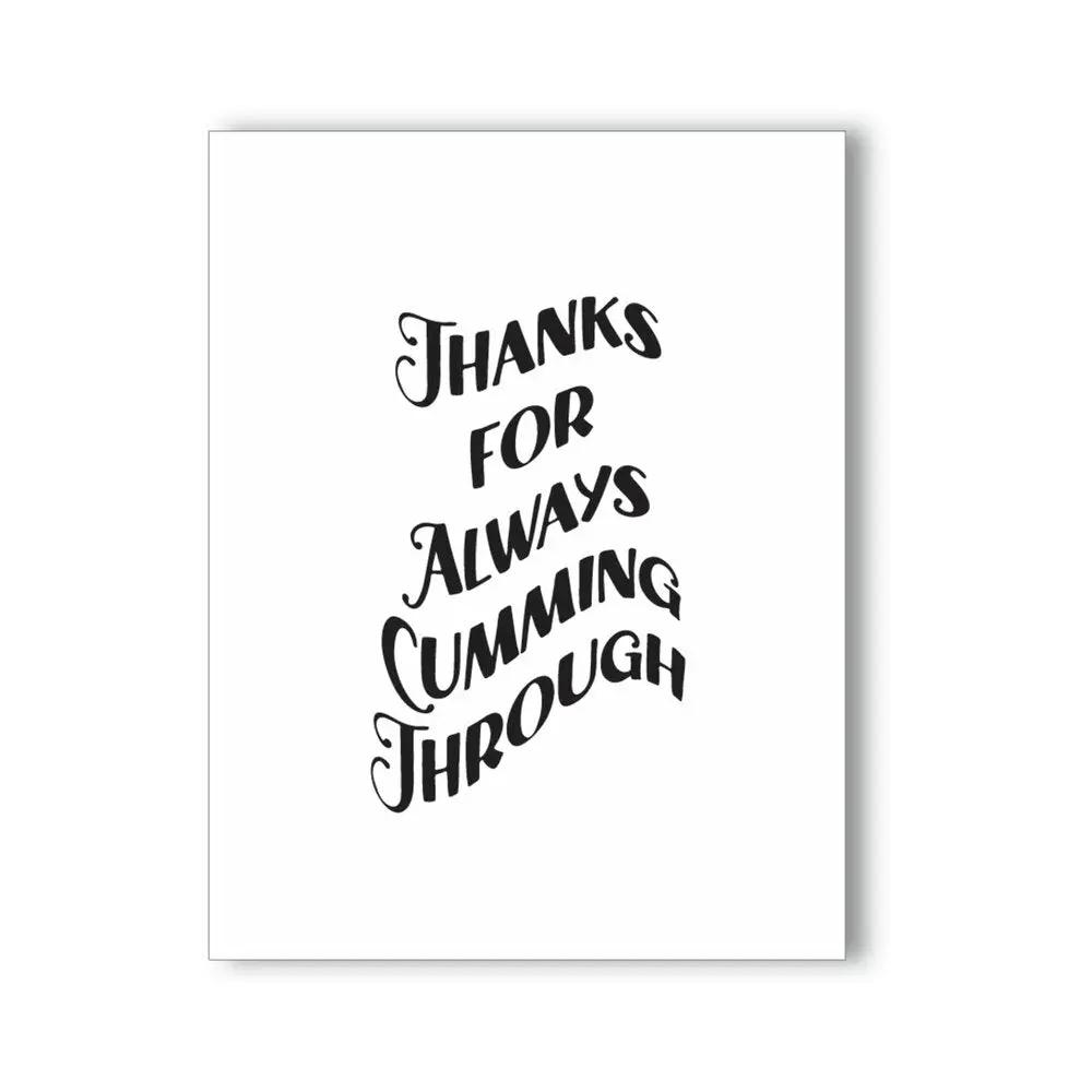 Thanks for Always Cumming Through Naughty Kard by KushKards