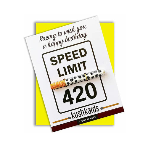 420 Speed Limit Birthday One Hitter Kard by KushKards