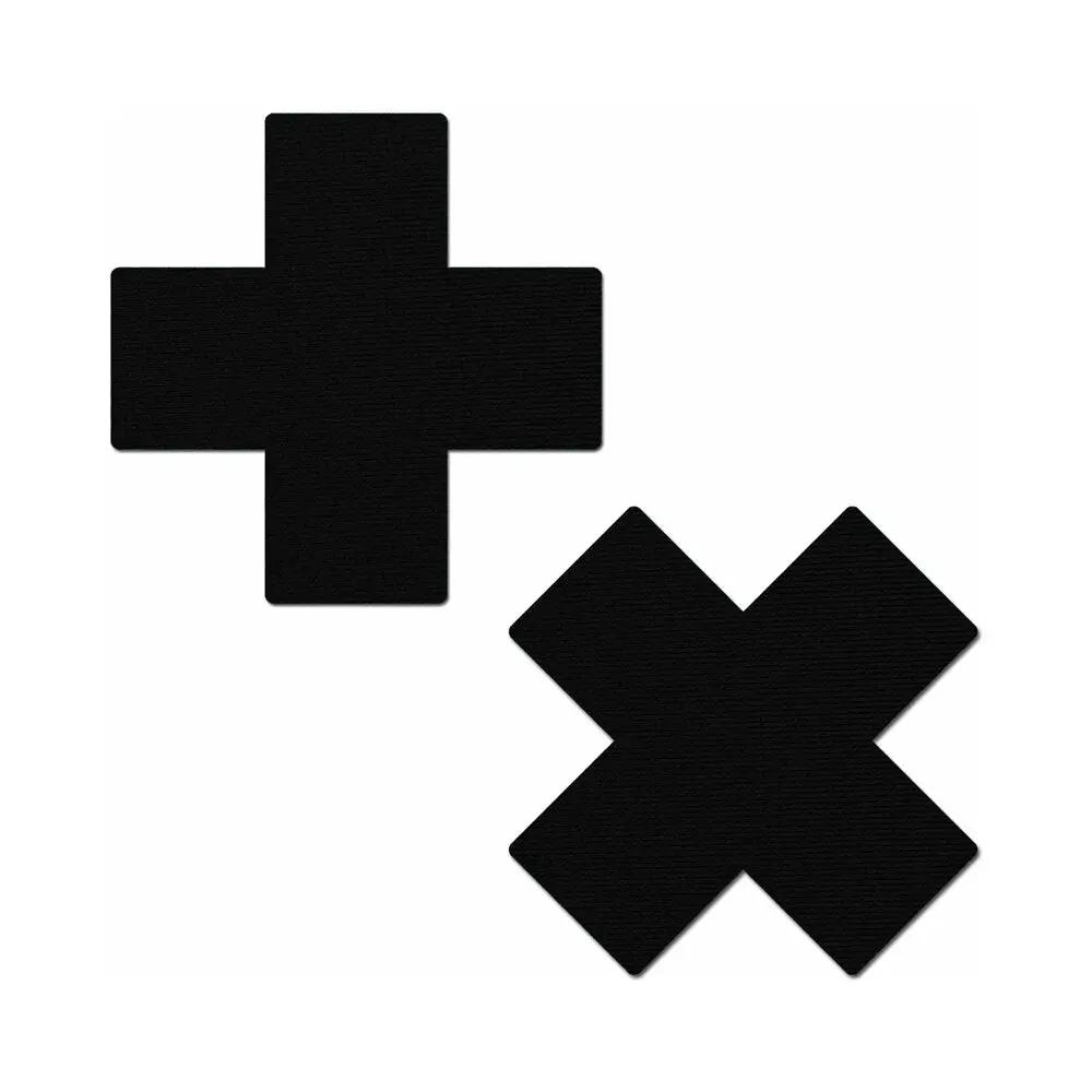 Pastease Crosses Pasties Black by Pastease