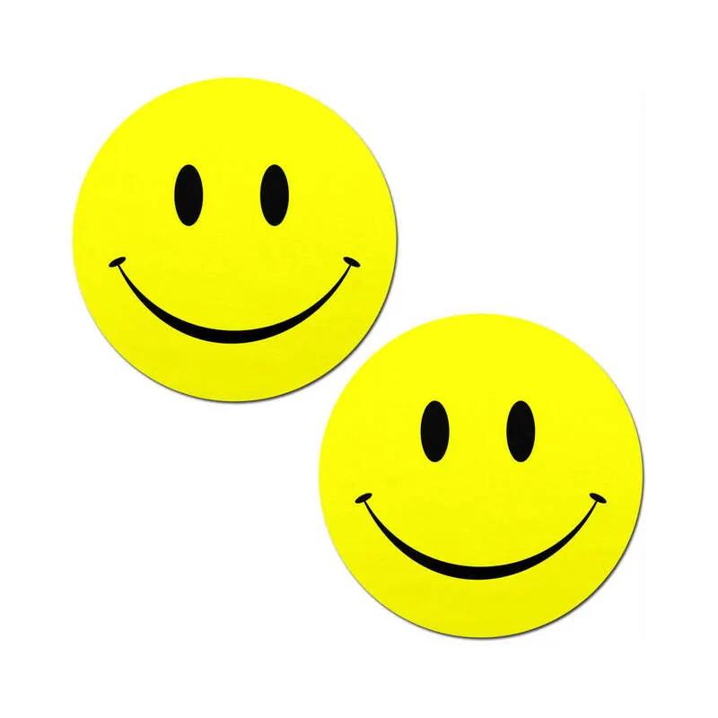 Pastease Happy Smiley Face Pasties Yellow by Pastease
