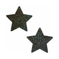 Pastease Glitter Star Pasties Black by Pastease