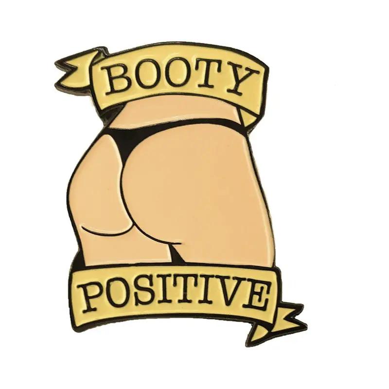 Geeky & Kinky Booty Positive (Vanilla) Enamel Pin by Geeky & Kinky
