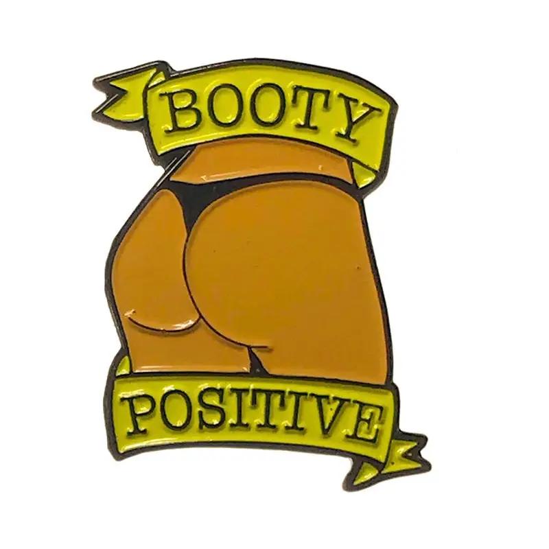 Geeky & Kinky Booty Positive (Caramel) Enamel Pin by Geeky & Kinky