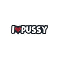 Geeky & Kinky I Heart Pussy Enamel Pin by Geeky & Kinky