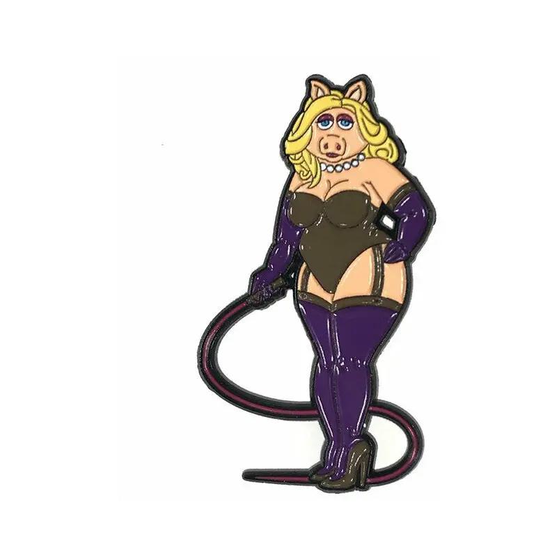Geeky & Kinky Mistress Swine Enamel Pin by Geeky & Kinky