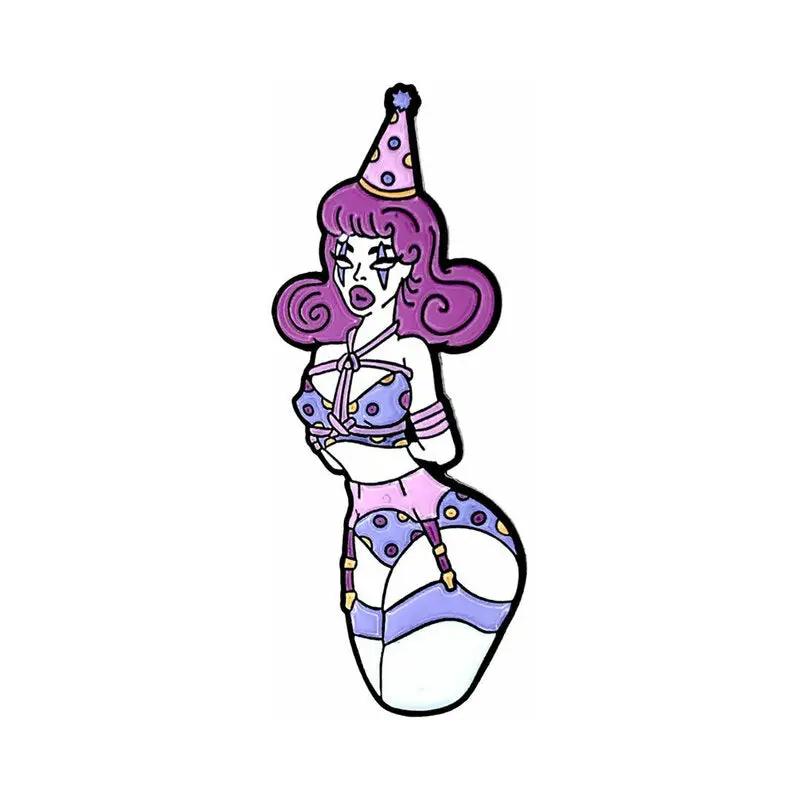 Geeky & Kinky Rope Clown Enamel Pin by Geeky & Kinky