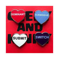 Geeky & Kinky Kinky Hearts Series 5 Enamel Pins by Geeky & Kinky
