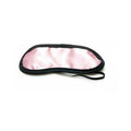 Sex Kitten Satin Eye Mask Pink with Black Trim by Foxtails