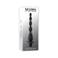 Selopa Vibrating Butt Beads Rechargeable Anal Silicone Black by Selopa