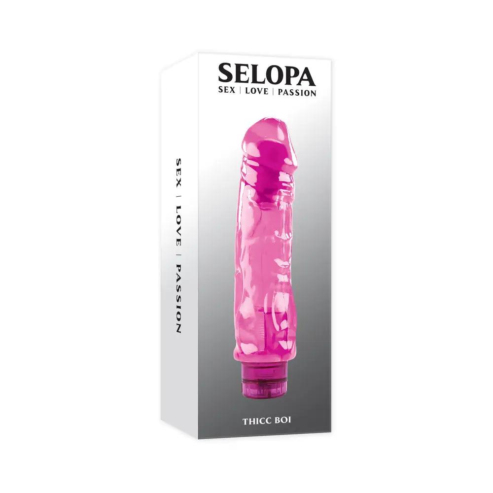 Selopa Thicc Boi Vibrating Vibe Rubber Pink by Selopa