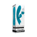 Evolved Fierce Flicker Rechargeable Dual Stim Vibe Silicone Teal by Evolved