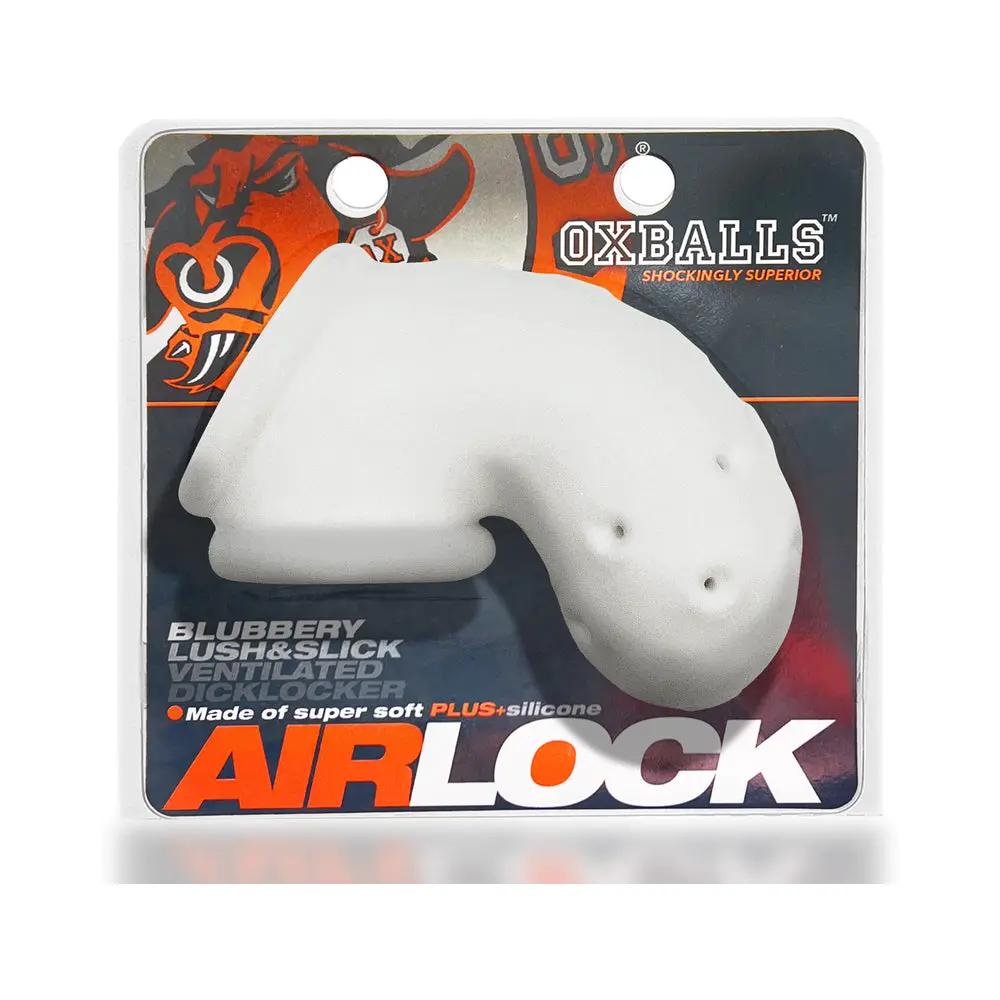 OxBalls Airlock Air-Lite Vented Chastity White Ice by Oxballs