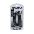RealRock 7 in. U-Shaped Double Dildo Black by Shots