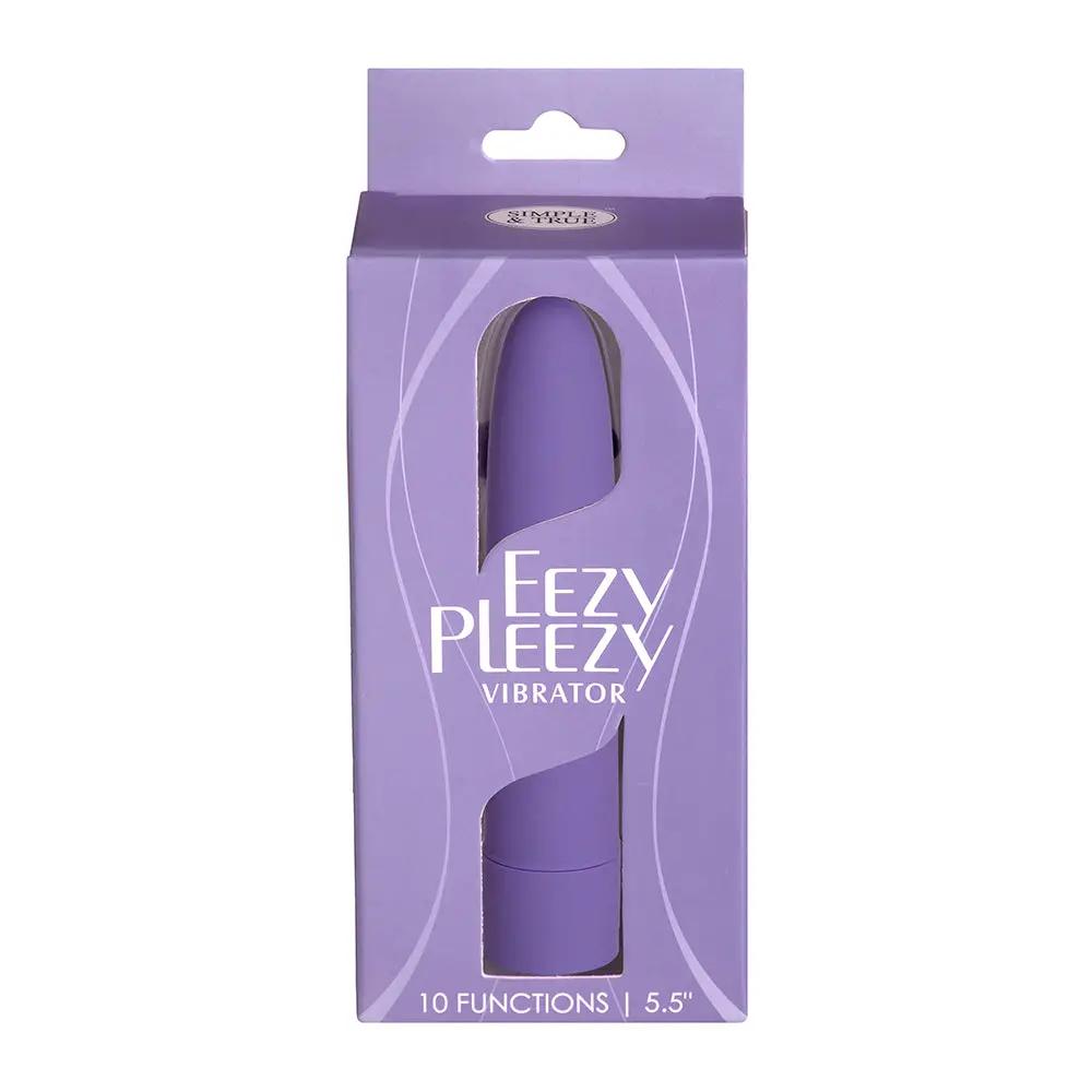 Simple & True Eezy Pleezy Classic Vibrator 5.5 in. Purple by BMS