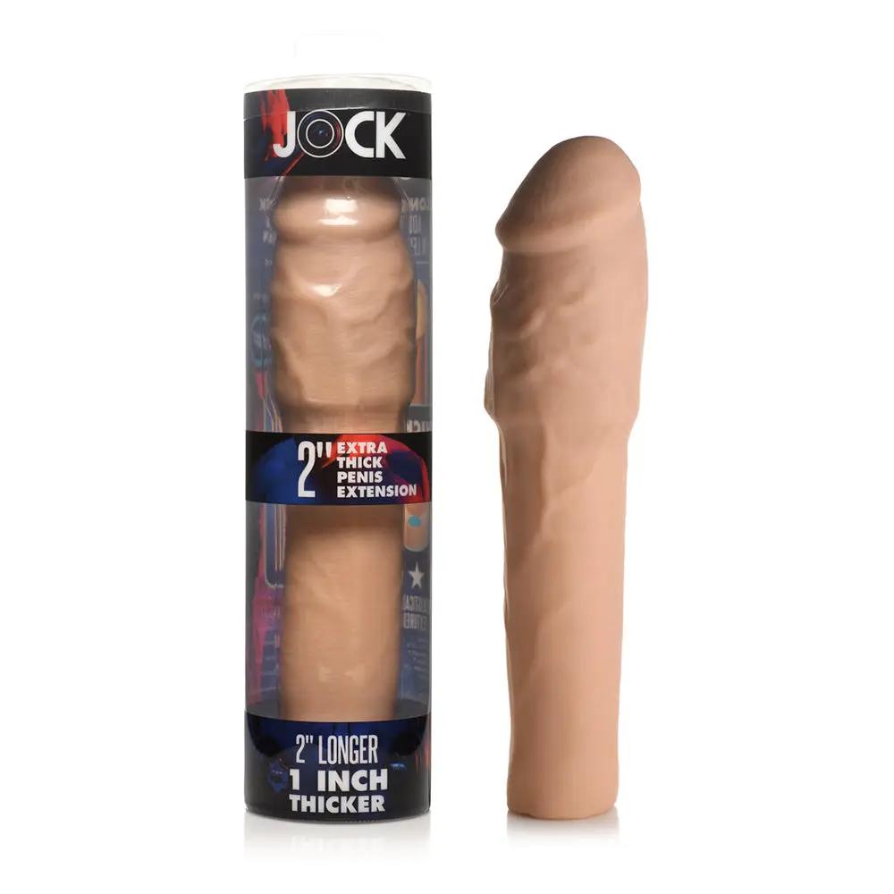 Jock Extra Thick Penis Extension Sleeve 2 in. Light by Curve Novelties