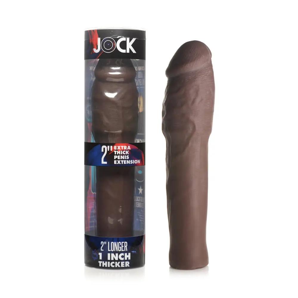 Jock Extra Thick Penis Extension Sleeve 2 in. Dark by Curve Novelties