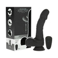 Naked Addiction Noir 8.6 in. Rotating and Thrusting Vibrating Dildo with Remote by BMS