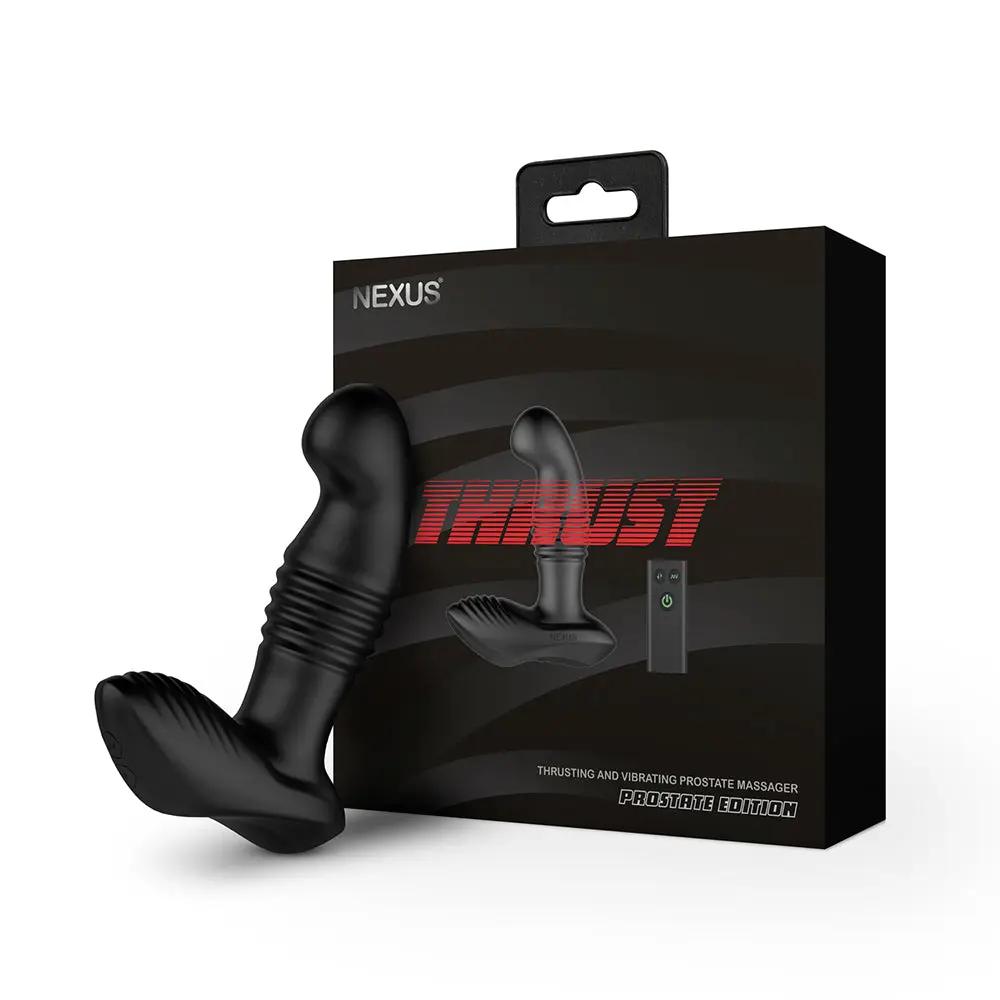 Nexus Thrust Prostate Edition Thrusting Vibrating Prostate and Perineum Massager Black by Nexus