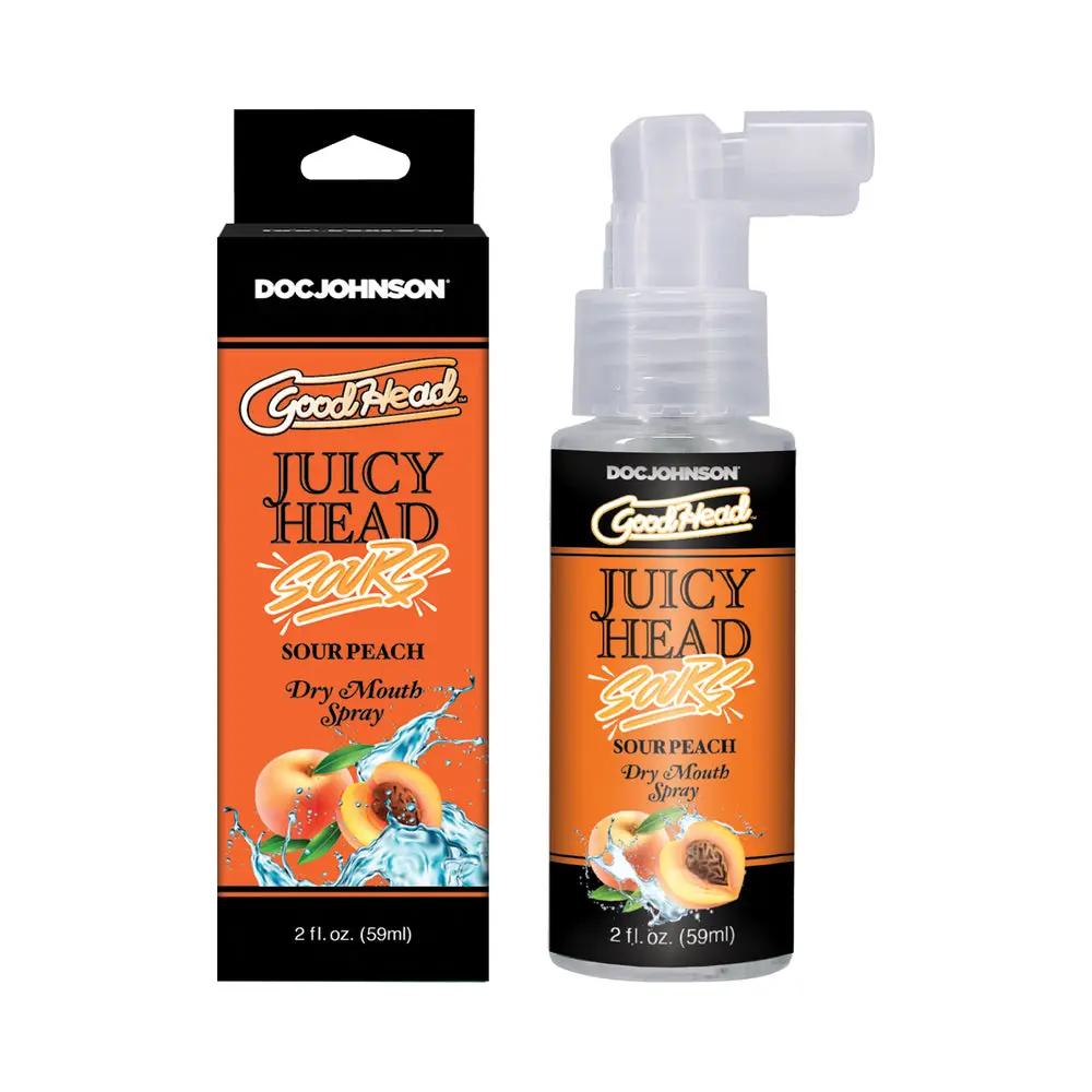 GoodHead Juicy Head Dry Mouth Spray Sour Peach 2 oz. by Doc Johnson