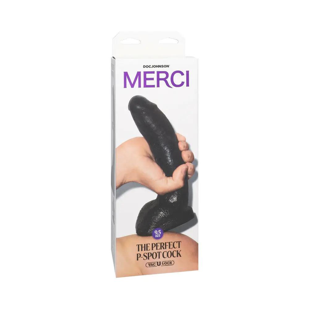 Merci The Perfect P-Spot Cock 9.5 in. Dildo with Removable Vac-U-Lock Suction Cup by Doc Johnson