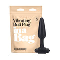 In A Bag Vibrating Butt Plug 5 in. Black by Doc Johnson