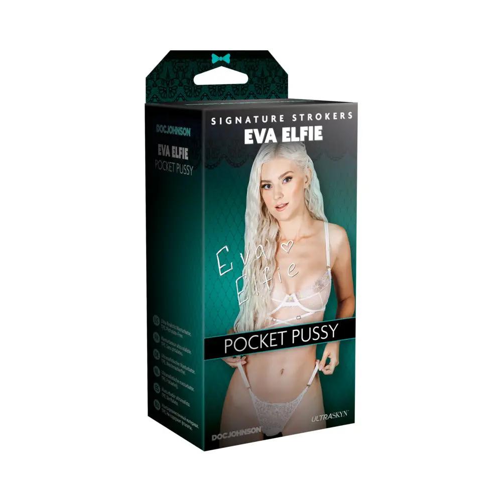 Signature Strokers Eva Elfie ULTRASKYN Pocket Pussy Vanilla by Doc Johnson