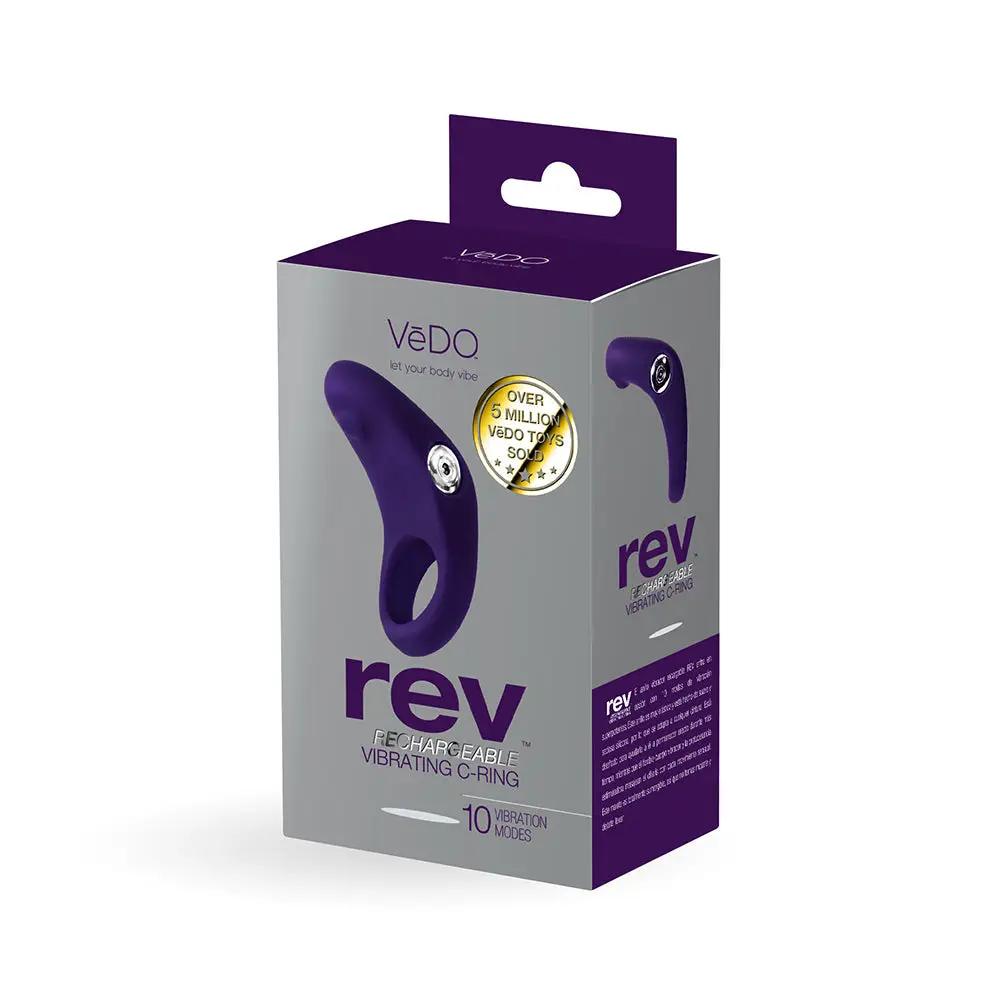 VeDO Rev Rechargeable Vibrating C-Ring Purple by VeDO
