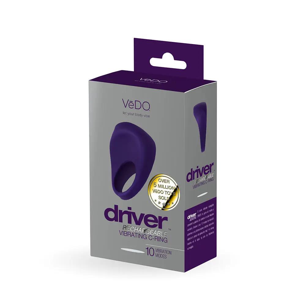 VeDO Driver Rechargeable Vibrating C-Ring Purple by VeDO