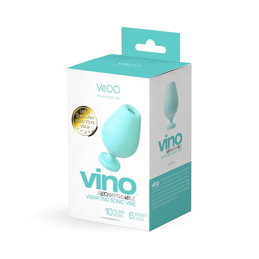 VeDO Vino Rechargeable Vibrating Sonic Vibe Turquoise by VeDO
