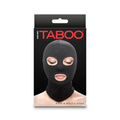 Hustler Taboo Eyes&Mouth Hood Black by NS Novelties