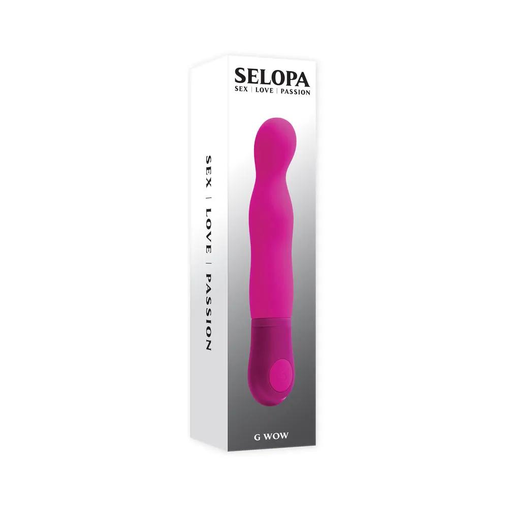 Selopa G Wow Silicone G-Spot Vibrator Pink by Selopa