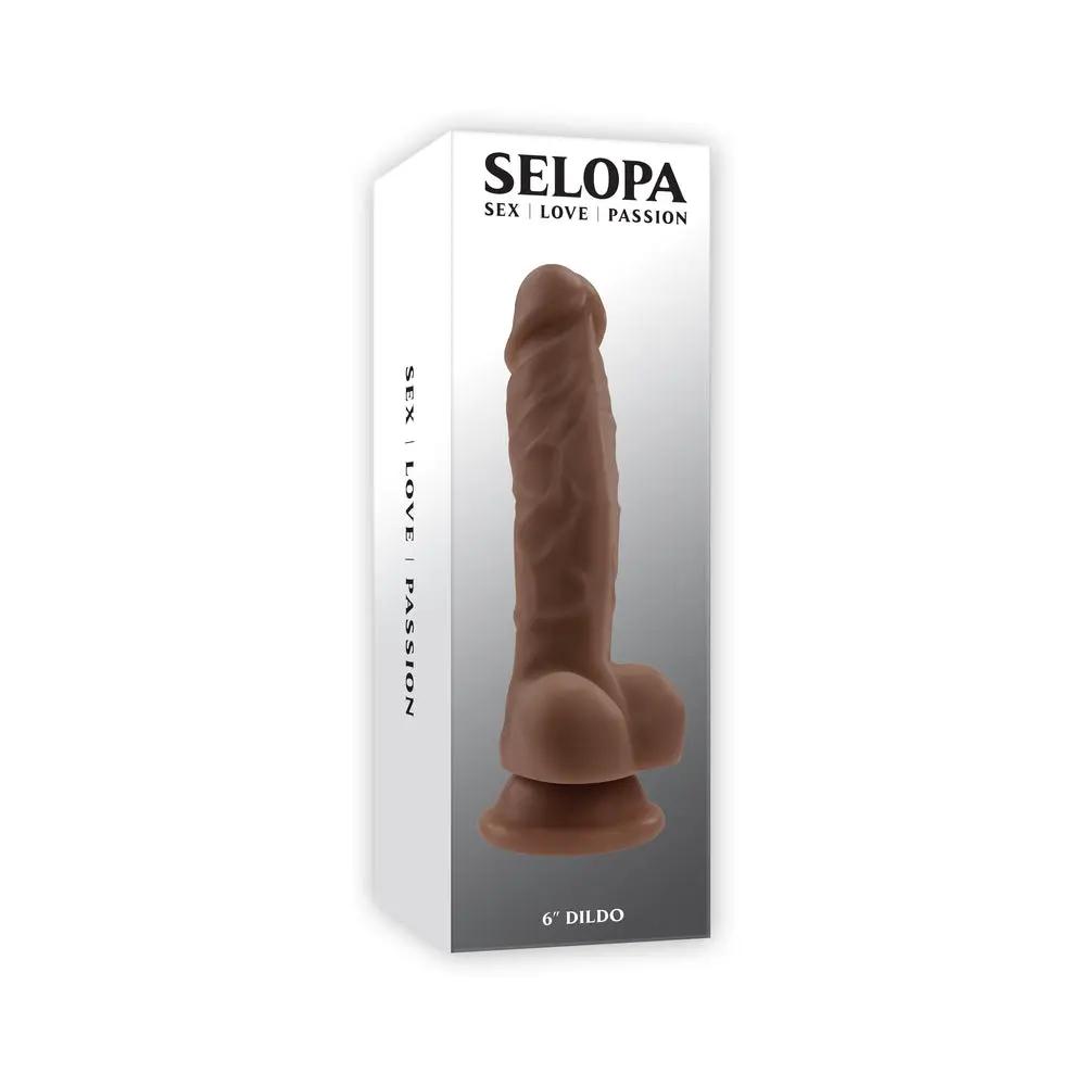 Selopa Non-Vibrating Dildo 6 in. Dark by Selopa