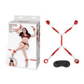 Lux Fetish Bed Spreader 7-Piece Restraint Set Red by Electric Eel